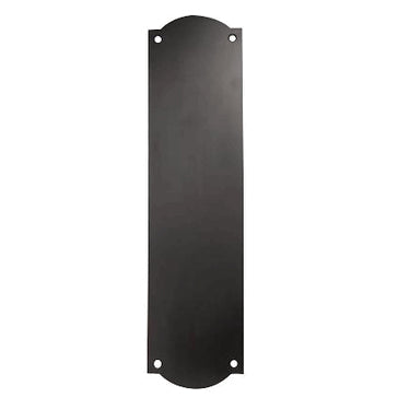 12 Inch Solid Brass Oval Push Plate (Oil Rubbed Bronze Finish) COPPER MOUNTAIN HARDWARE