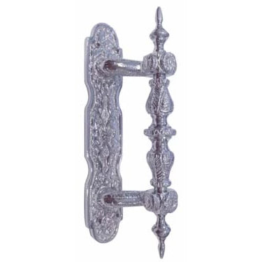 6 1/4 Inch Solid Brass Victorian Style Handle Pull (Polished Chrome Finish) COPPER MOUNTAIN HARDWARE