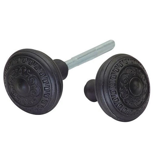 Traditional Egg and Dart Spare Door Knob Set (Black Bronze) COPPER MOUNTAIN HARDWARE