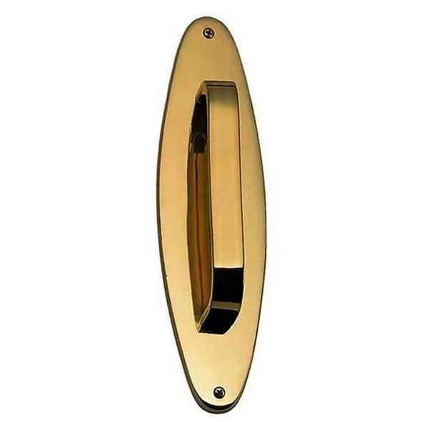 11 Inch Traditional Oval Door Pull (Antique Brass Finish) COPPER MOUNTAIN HARDWARE