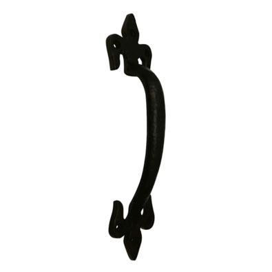 9 1/4 Inch Solid Brass Colonial Style Pull (Flat Black Finish) COPPER MOUNTAIN HARDWARE