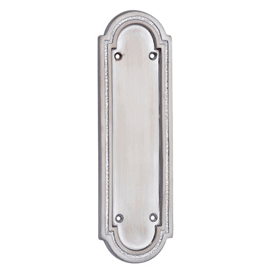 8 3/8 Inch Solid Brass Georgian Style Push Plate (Polished Chrome Finish) COPPER MOUNTAIN HARDWARE