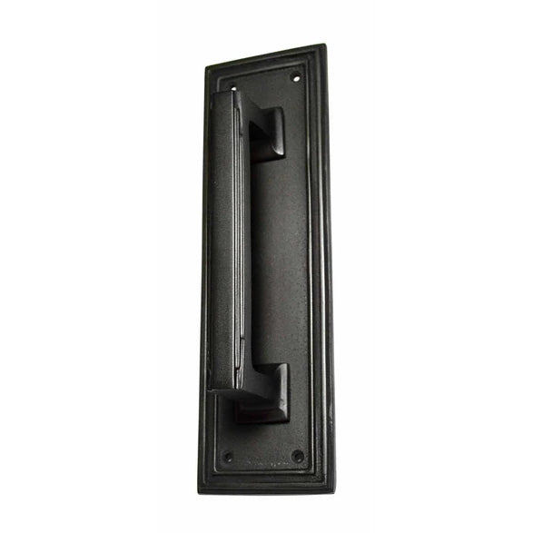 10 Inch Solid Brass Classic Style Push and Pull Plate Set (Black Bronze Finish) COPPER MOUNTAIN HARDWARE