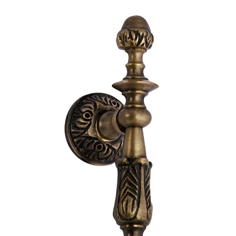 8 Inch Solid Brass French Empire Door Pull (Antique Brass Finish) COPPER MOUNTAIN HARDWARE