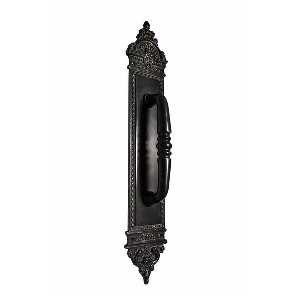 Solid Brass 16 1/4 Inch Victorian Door Pull (Oil Rubbed Bronze Finish) COPPER MOUNTAIN HARDWARE