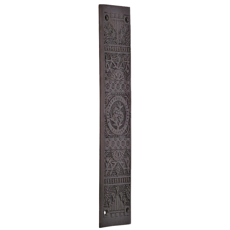 11 1/4 Inch Eastlake Solid Brass Push Plate (Black Bronze Finish) COPPER MOUNTAIN HARDWARE