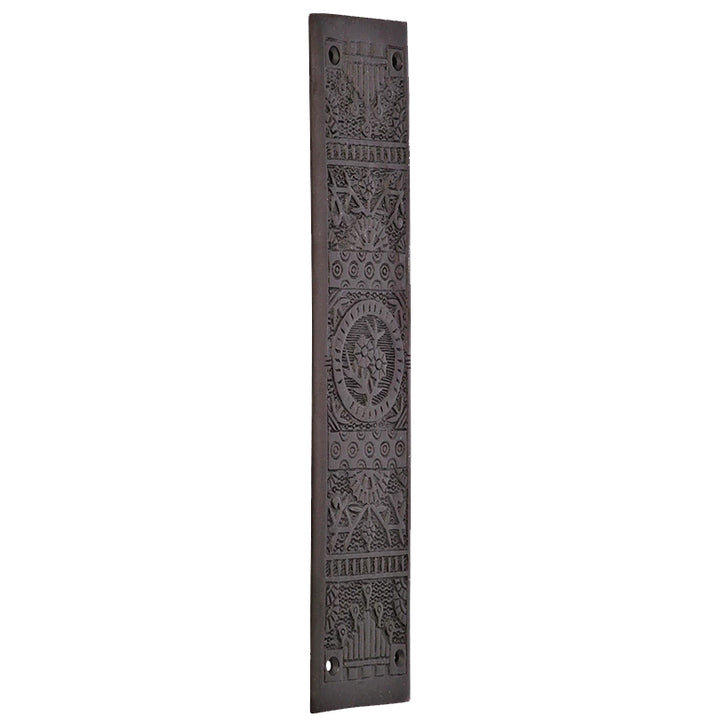11 1/4 Inch Eastlake Solid Brass Push Plate (Black Bronze Finish) COPPER MOUNTAIN HARDWARE