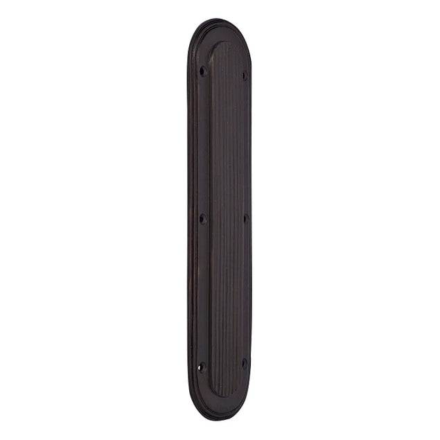 10 1/2 Inch Classic Art Deco Solid Brass Push Plate (Oil Rubbed Bronze Finish) COPPER MOUNTAIN HARDWARE