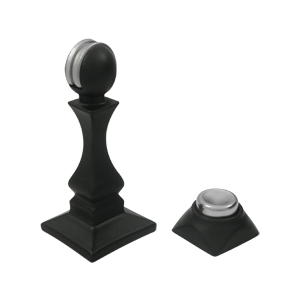 Baseboard/Floor Magnetic Door Hold / Door Stop (Flat Black Finish) DELTANA