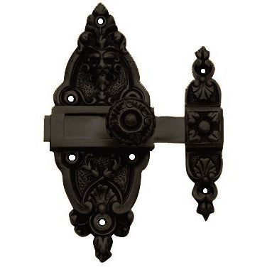 5 1/2 Gargoyle French Door or Cabinet Slide Bolt Latch (Oil Rubbed Bronze Finish) COPPER MOUNTAIN HARDWARE