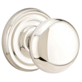 Emtek Solid Brass Providence Door Knob Set with Regular Rosette (Several Finishes Available) EMTEK