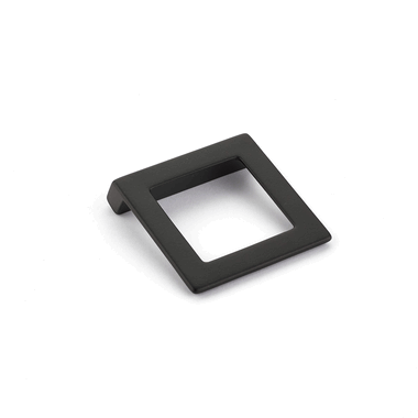 2 1/4 Inch (1.25 Inch c-c) Finestrino Angled Square Pull (Matte Black Finish) SCHAUB