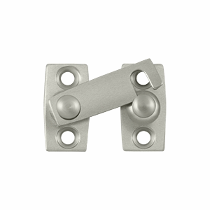 1 3/16 Inch Solid Brass Shutter Bar Door Latch (Brushed Nickel Finish) DELTANA