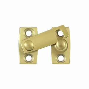 1 3/16 Inch Solid Brass Shutter Bar Door Latch (Polished Brass Finish) DELTANA